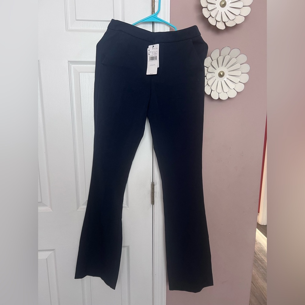 Mango High Waist Flare Dress Pants